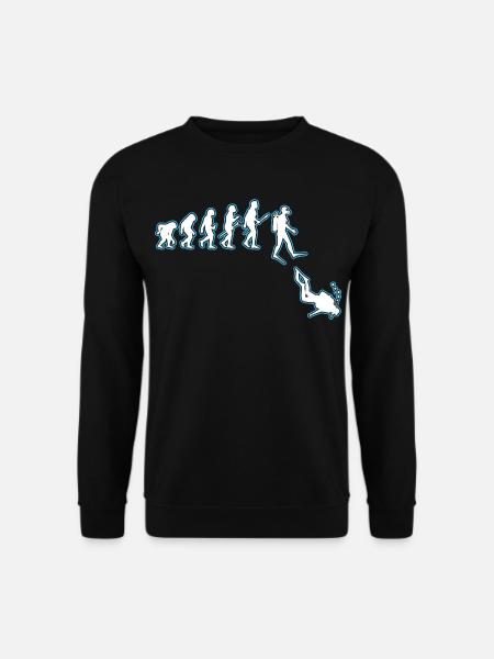 Taucher Evolution - Unisex Pullover - Schwarz
