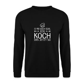 Ich koch das jetzt so - Unisex Pullover - Schwarz - Vorne - Alina (178cm) & Michal (187cm)