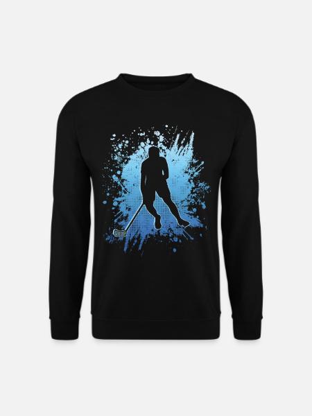 Unihockey Spiel Floorballer Innebandy Floorball - Unisex Pullover - Schwarz