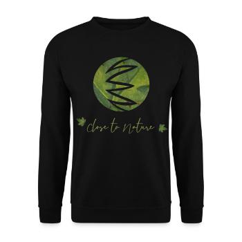 naturverbunden Naturliebhaber Natur - Unisex Pullover - Schwarz - Vorne - Alina (178cm) & Michal (187cm)