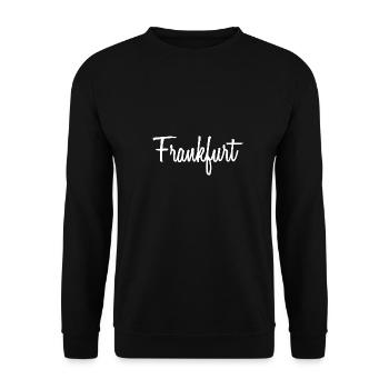 Frankfurt - Unisex Pullover - Schwarz - Vorne - Alina (178cm) & Michal (187cm)