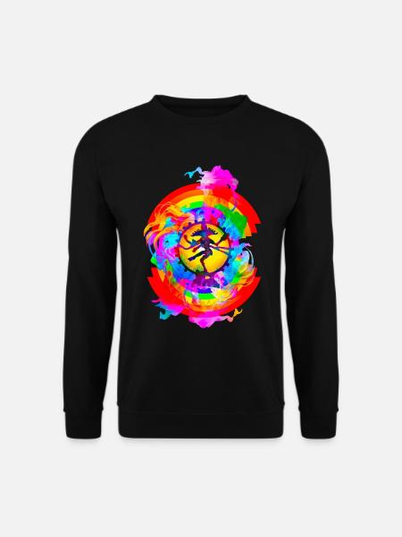 Regenbogen Shiva Tantra - Unisex Pullover - Schwarz