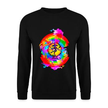 Regenbogen Shiva Tantra - Unisex Pullover - Schwarz - Vorne - Alina (178cm) & Michal (187cm)