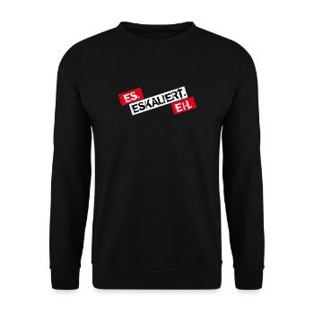 Es Eskaliert Eh - Unisex Pullover - Schwarz - Vorne - Alina (178cm) & Michal (187cm)
