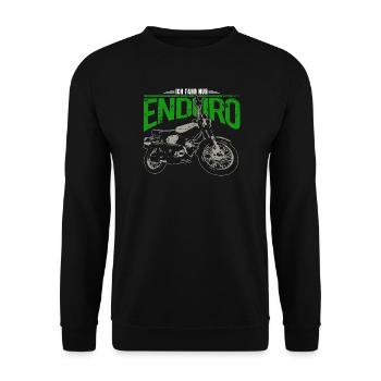 S51 Moped Enduro - Kult für Simson Liebhaber - Unisex Pullover - Schwarz - Vorne - Alina (178cm) & Michal (187cm)