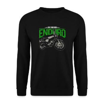 S51 Moped Enduro - Kult für Simson Liebhaber - Unisex Pullover - Schwarz - Vorne - Alina (178cm) & Michal (187cm)