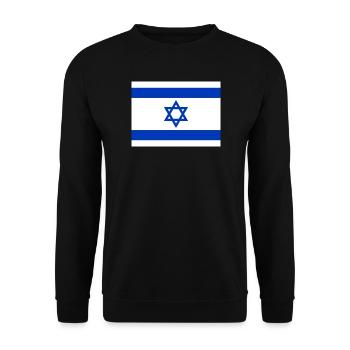 Israel - Unisex Pullover - Schwarz - Vorne - Alina (178cm) & Michal (187cm)