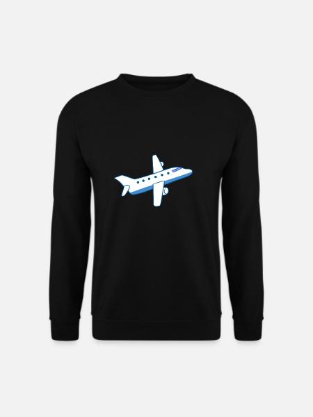 Airplane Plane - Unisex Pullover - Schwarz