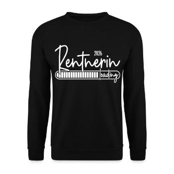 Rentnerin 2026 Loading - Unisex Pullover - Schwarz - Vorne - Alina (178cm) & Michal (187cm)