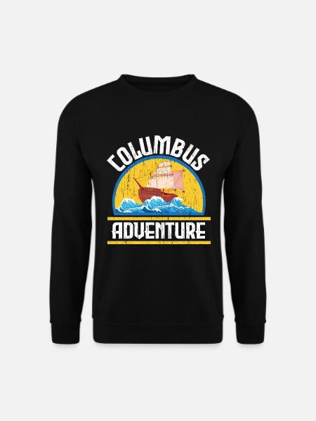 Kolumbus-Abenteuer USA Amerika Kolumbus-Tag - Unisex Pullover - Schwarz