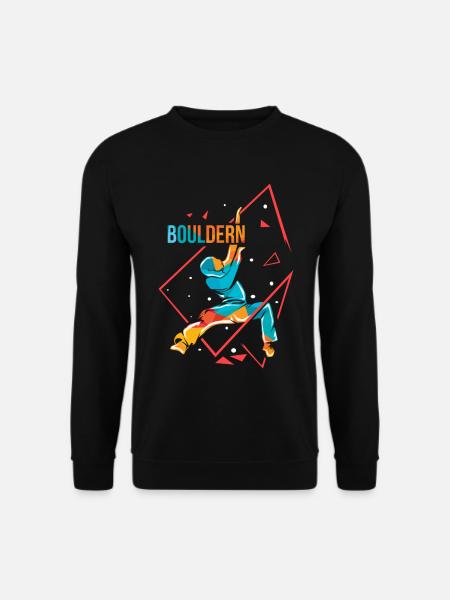 Geschmeidiger Boulderer Überhang - Unisex Pullover - Schwarz
