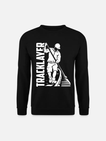 Unerschrockener Gleisbauer Schienenbau - Unisex Pullover - Schwarz