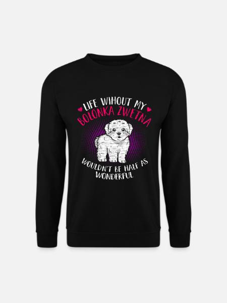 Bolonka Zwetna Hund - Unisex Pullover - Schwarz