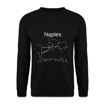 Neapel - Unisex Pullover - Schwarz - Vorne - Alina (178cm) & Michal (187cm)
