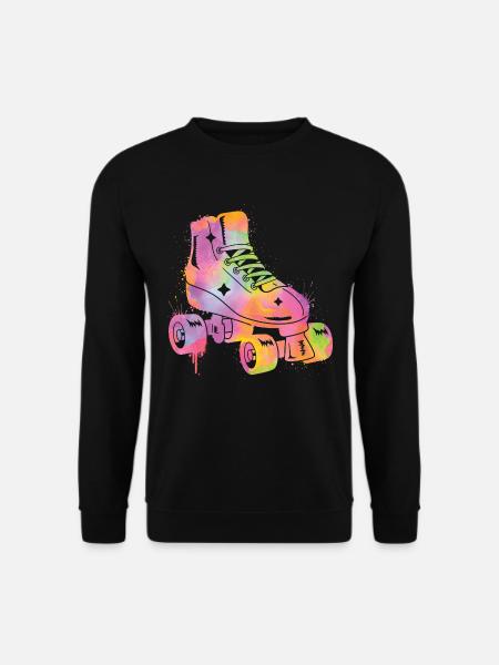 Rollschuh Roller Skating Damen Mädchen Rollschuhe - Unisex Pullover - Schwarz