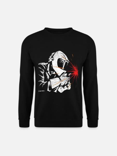 Hitzefester Schweißer Schweißnaht - Unisex Pullover - Schwarz