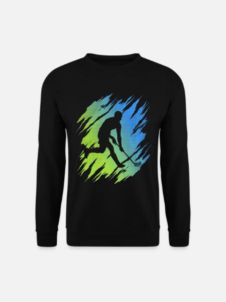 Unihockey Spieler Floorballspieler Floorball - Unisex Pullover - Schwarz
