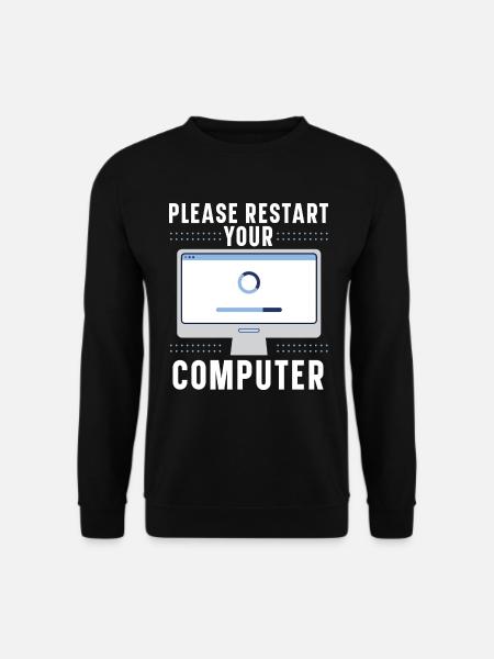 Fragen Sie mich über Informationstechnologie - Unisex Pullover - Schwarz