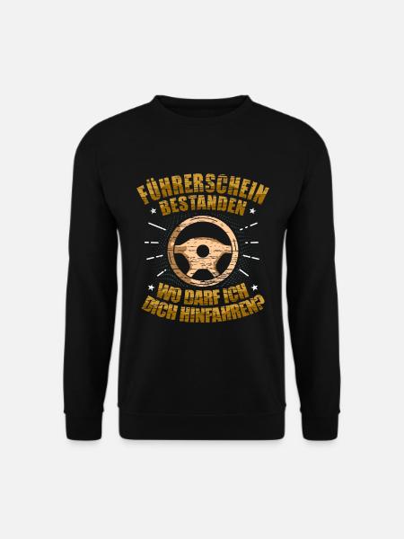 Führerschein Bestanden Geschenk - Unisex Pullover - Schwarz