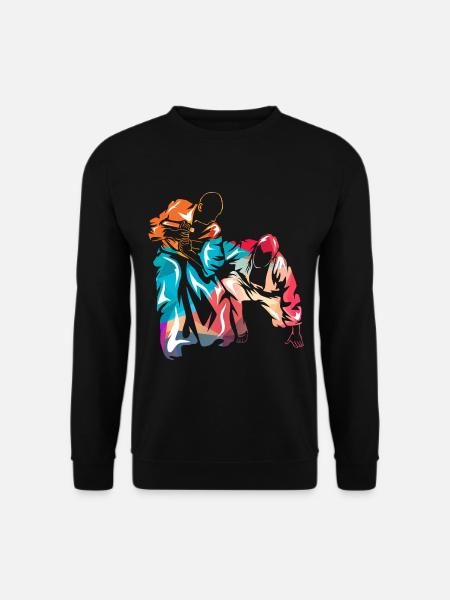 Dynamische Aikido Selbstverteidigung - Unisex Pullover - Schwarz