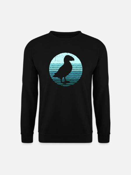 Papageientaucher Puffin Papageitaucher - Unisex Pullover - Schwarz