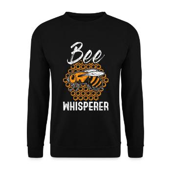 Bienen Flüsterer - Unisex Pullover - Schwarz - Vorne - Alina (178cm) & Michal (187cm)