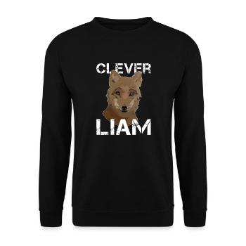 Liam Geburtstag Liam - Unisex Pullover - Schwarz - Vorne - Alina (178cm) & Michal (187cm)