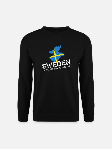 Sweden Sverige Schwede - Unisex Pullover - Schwarz