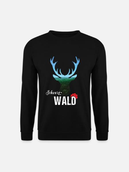Schwarzwald Hirsch - Unisex Pullover - Schwarz