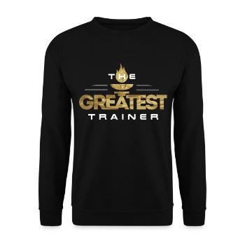 Der beste Trainer - Unisex Pullover - Schwarz - Vorne - Alina (178cm) & Michal (187cm)