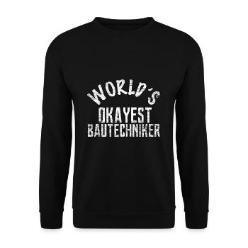 Tüchtiger Bautechniker Bauprojekt - Unisex Pullover - Schwarz - Vorne - Alina (178cm) & Michal (187cm)