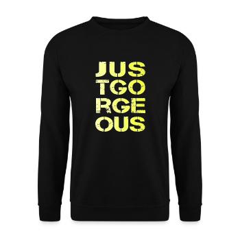spitze der Beste die Beste gorgeous - Unisex Pullover - Schwarz - Vorne - Alina (178cm) & Michal (187cm)