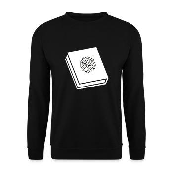Koran Moslem Moslemisch Islam Islamisch - Unisex Pullover - Schwarz - Vorne - Alina (178cm) & Michal (187cm)