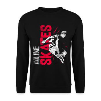 Rasante Inlineskates Kurvenslalom - Unisex Pullover - Schwarz - Vorne - Alina (178cm) & Michal (187cm)