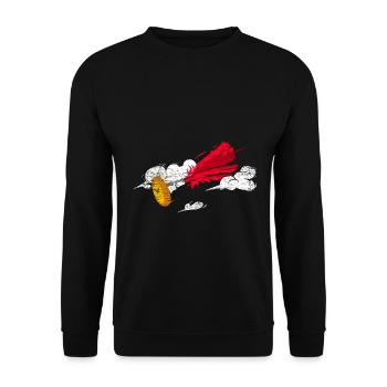 Flinker Indiaca Turnierspieler - Unisex Pullover - Schwarz - Vorne - Alina (178cm) & Michal (187cm)