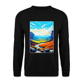 High Cup Nick Cumbria Affiche de voyage vintage WPA - Sweat-shirt Unisexe - noir - Devant - Alina (178cm) & Michal (187cm)