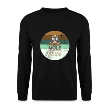Maulwurf Maulwürfe Chemie - Unisex Pullover - Schwarz - Vorne - Alina (178cm) & Michal (187cm)