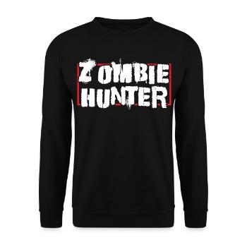 Zombie Jäger - Unisex Pullover - Schwarz - Vorne - Alina (178cm) & Michal (187cm)