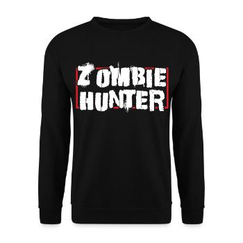 Zombie Jäger - Unisex Pullover - Schwarz - Vorne - Alina (178cm) & Michal (187cm)