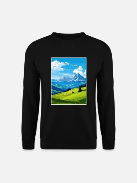 Dolomiten Dolomiten Dolomiten Gebirge Italien - Unisex Pullover - Schwarz