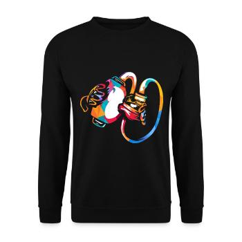 Routinierter Anästhesist Intensivmedizin - Unisex Pullover - Schwarz - Vorne - Alina (178cm) & Michal (187cm)