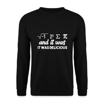 Mathe Witz - Unisex Pullover - Schwarz - Vorne - Alina (178cm) & Michal (187cm)