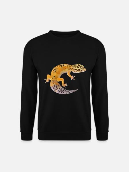 Smaragdgrüner Gecko Terrarienbewohner - Unisex Pullover - Schwarz