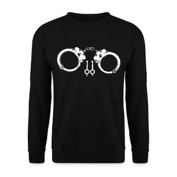 Handfesseln - Unisex Pullover - Schwarz - Vorne - Alina (178cm) & Michal (187cm)