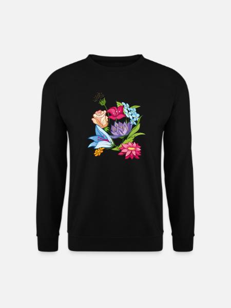 Frühling Flowers - Unisex Pullover - Schwarz