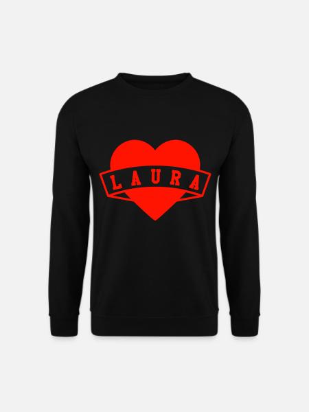 Vorname Laura - Unisex Pullover - Schwarz