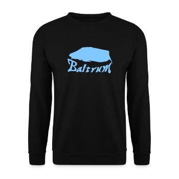 Baltrum Tattoo - Unisex Pullover - Schwarz - Vorne - Alina (178cm) & Michal (187cm)