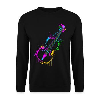 Violine - Unisex Pullover - Schwarz - Vorne - Alina (178cm) & Michal (187cm)