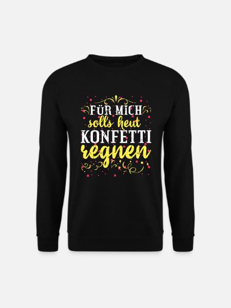 Konfetti Fasching - Unisex Pullover - Schwarz