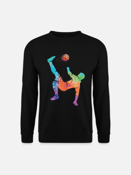 Fußball spielen Fußballer Kinder Fussball Jungen - Unisex Pullover - Schwarz